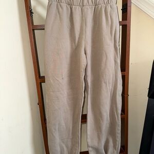 Brandy Melville Taupe Elastic Waist Joggers